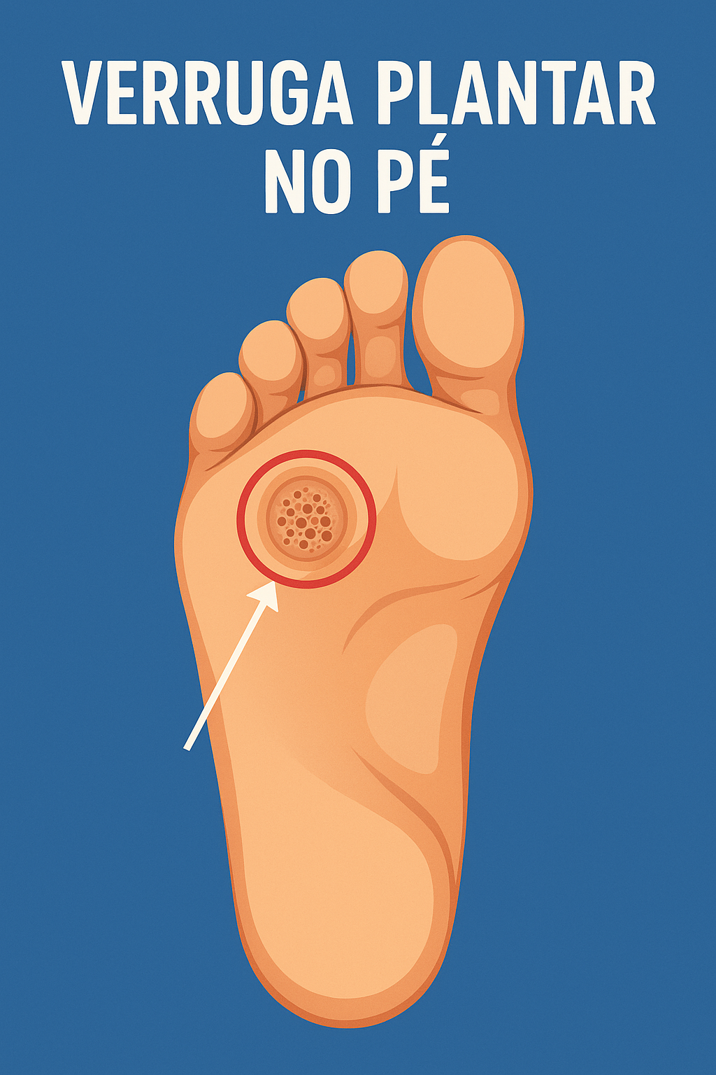 Verruga Plantar no pé - o que é, causas e tratamentos! Uma lesão cutânea causada pela infecção do papilomavírus humano (HPV)