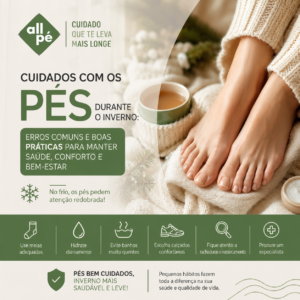 Cuidados com os Pés Durante o Inverno Erros Comuns e Boas Práticas para Manter Saúde, Conforto e Bem-Estar