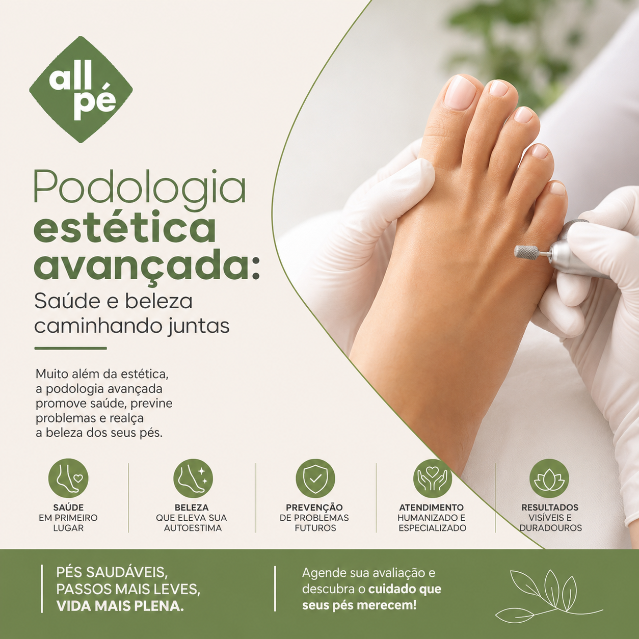 Podologia estética avançada Saúde e beleza caminhando juntas