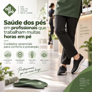Saúde dos pés em profissionais que trabalham muitas horas em pé cuidados essenciais para conforto e prevenção